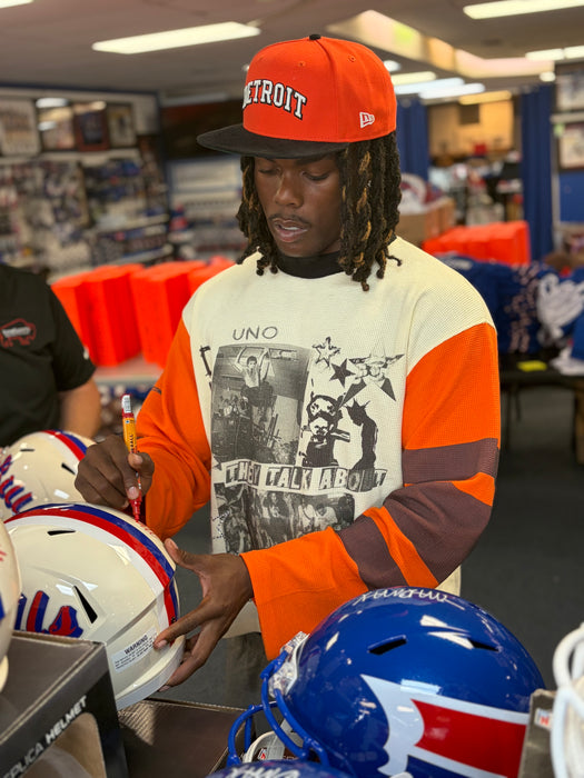 Maxwell Hairston Signed Buffalo Bills Full Size Retro Speed Replica Helmet with "MAD MAX"
