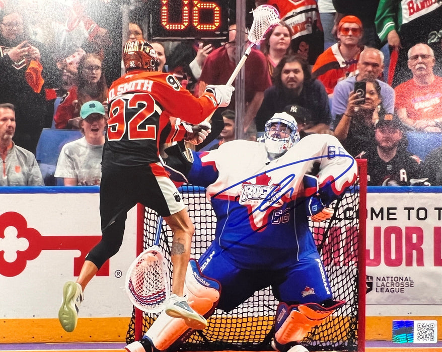 Dhane Smith Signed Jump Shot vs Toronto Photo Signed Lacrosse Photo TSE Buffalo 