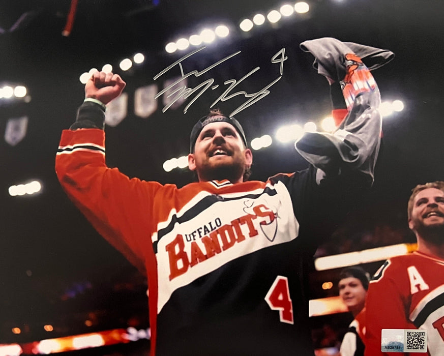 Ian MacKay Signed Holding 2024 NLL Championship Trophy 8x10 Photo Signed Lacrosse Photo TSE Buffalo Silver 