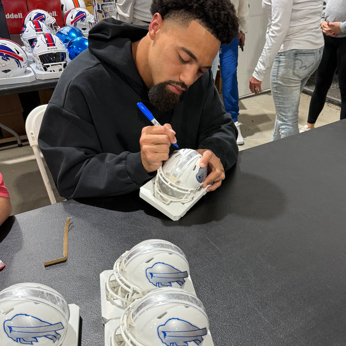 Khalil Shakir Signed Buffalo Bills Rivalries Speed Mini Helmet
