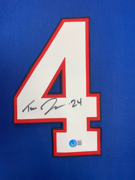Taron Johnson Signed Jersey Number #4 TSE Buffalo 