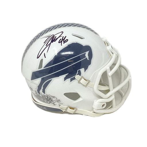 Ja'Marcus Ingram Signed Buffalo Bills 2024 Salute to Service Speed Mini Helmet Signed Mini Helmets TSE Buffalo 