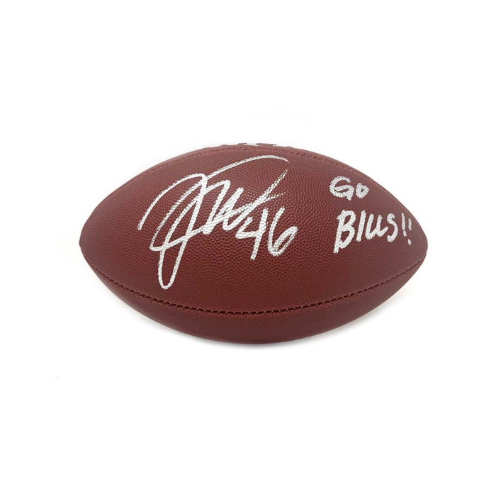 Ja'Marcus Ingram Signed Wilson Replica Football with Go Bills