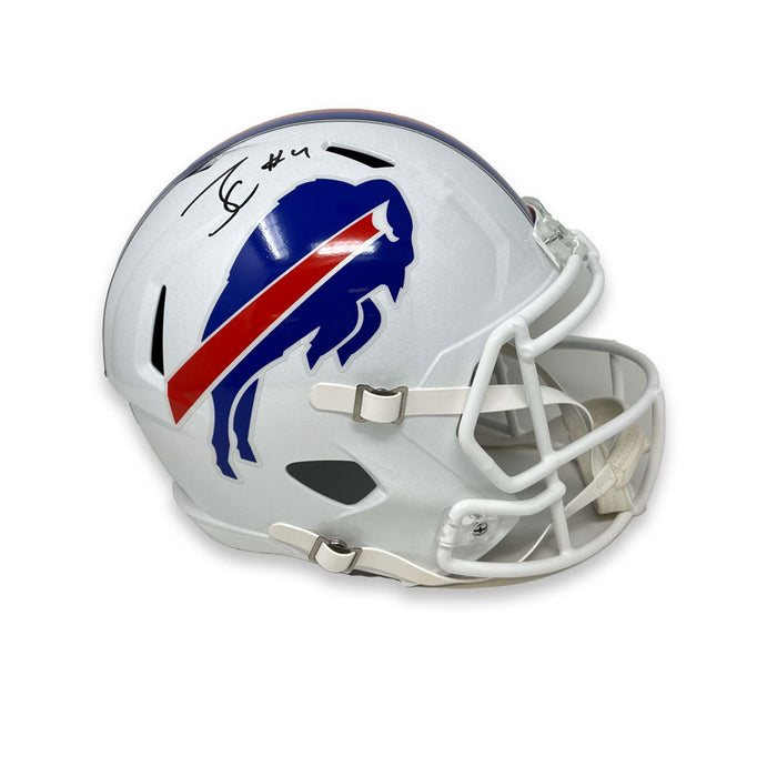 James Cook Signed Buffalo Bills Full Size 2021 Speed Replica Helmet