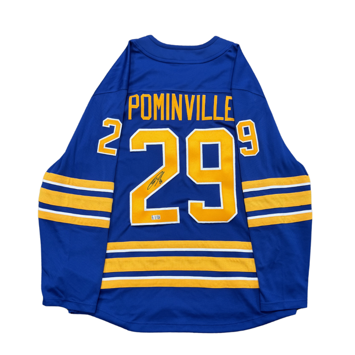 Jason Pominville Signed Buffalo Sabres Authentic Blue Jersey