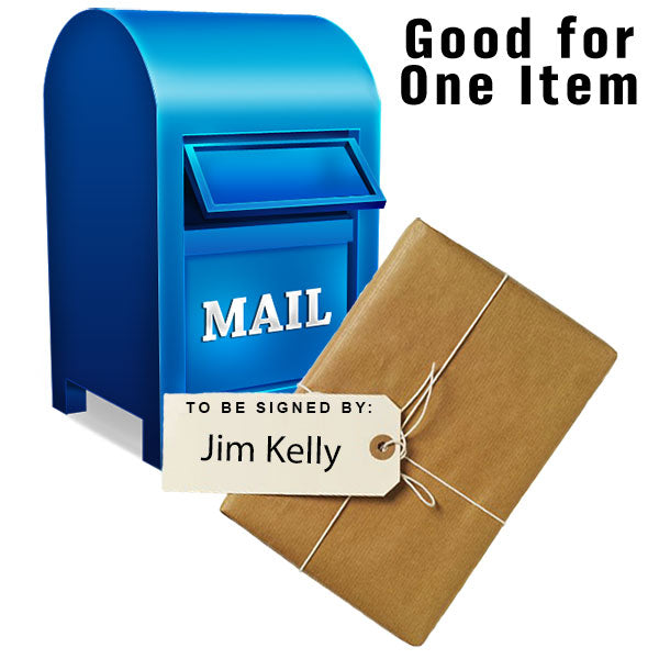 MAIL-IN: Get Your Flat (up to 16x20) or Mini Helmet Signed by JIM KELLY