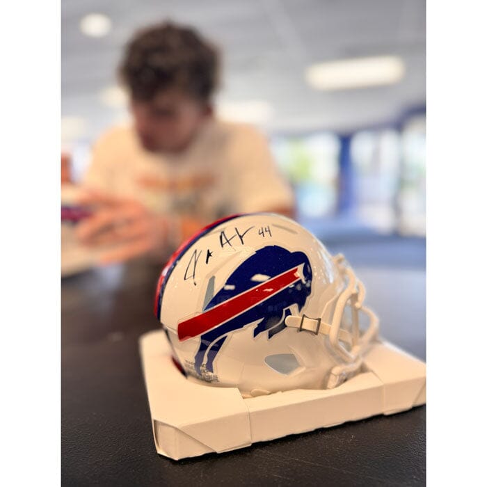 Joe Andreessen Signed Buffalo Bills 2021 Speed Mini Helmet Signed Mini Helmets TSE Buffalo 