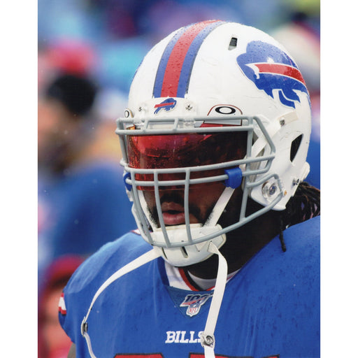 Jordan Phillips Up Close in Visor Unsigned Photo Unsigned Photos TSE Buffalo 