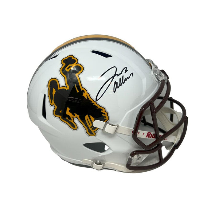 Josh Allen Signed Wyoming Full Size Authentic Speed Helmet Signed Full Size Helmets TSE Buffalo 