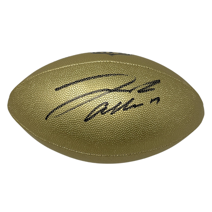 Josh Allen Signed NFL Official Size Gold Edition Wilson Replica Football