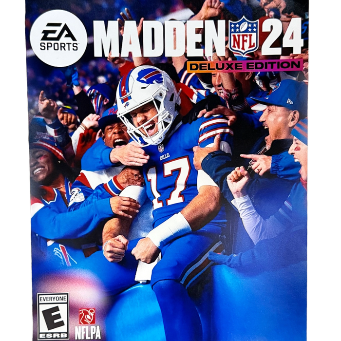 Josh Allen Unsigned Madden 24 Cover 8x10 Photo