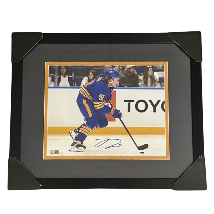 Josh Doan Signed Skating with Puck 11x14 Photo Professionally Framed