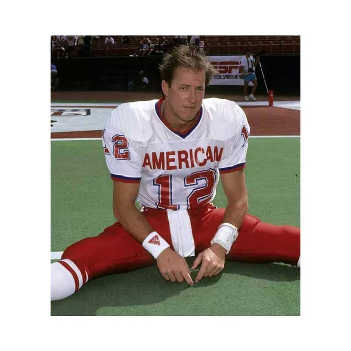 PRE-SALE: Jim Kelly Signed AMERICAN Custom White Football Jersey Custom Jerseys TSE Buffalo 