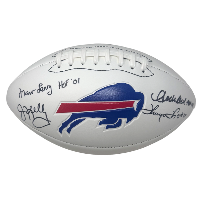 K-Gun Offense Signed Buffalo Bills White Logo Football