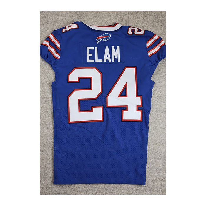 Kaiir Elam Authentic Game Used Home Jersey