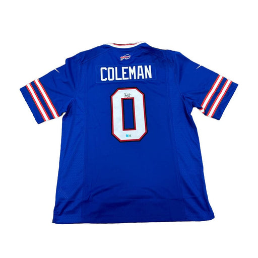 Keon Coleman Signed Buffalo Bills Blue Nike Authentic Stitched Jersey Signed Jerseys TSE Buffalo 