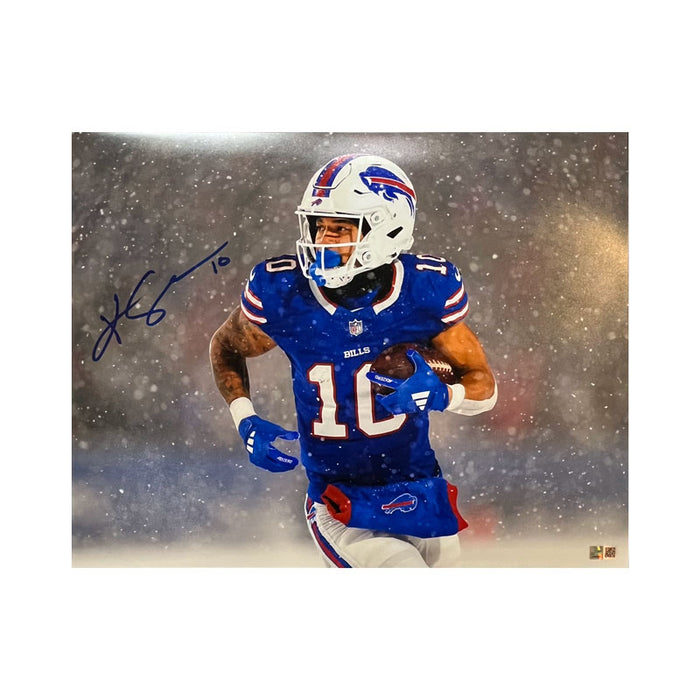 Khalil Shakir Signed Close up in Snow 16x20 Photo