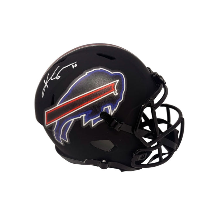 Khalil Shakir Signed Buffalo Bills Full Size Custom Neon Lights Speed Replica Helmet