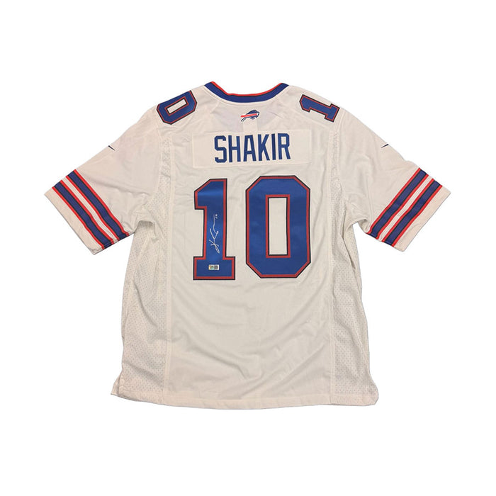 Khalil Shakir Signed Buffalo Bills Nike Authentic Stitched White Jersey