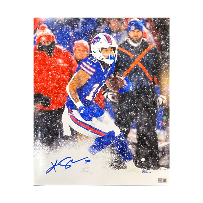 Khalil Shakir Signed Sideline Juke in Snow 16x20 Photo