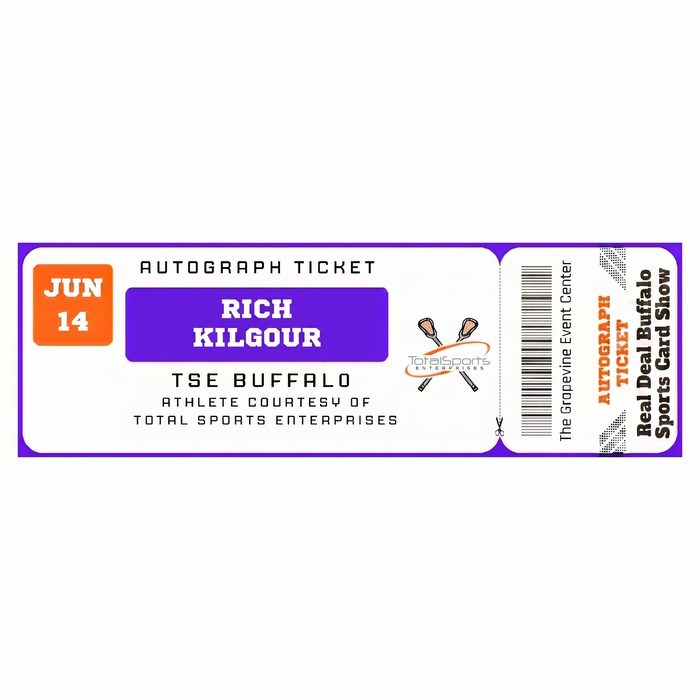 AUTOGRAPH TICKET: Get Any Item of Yours Signed in Person by Rich Kilgour