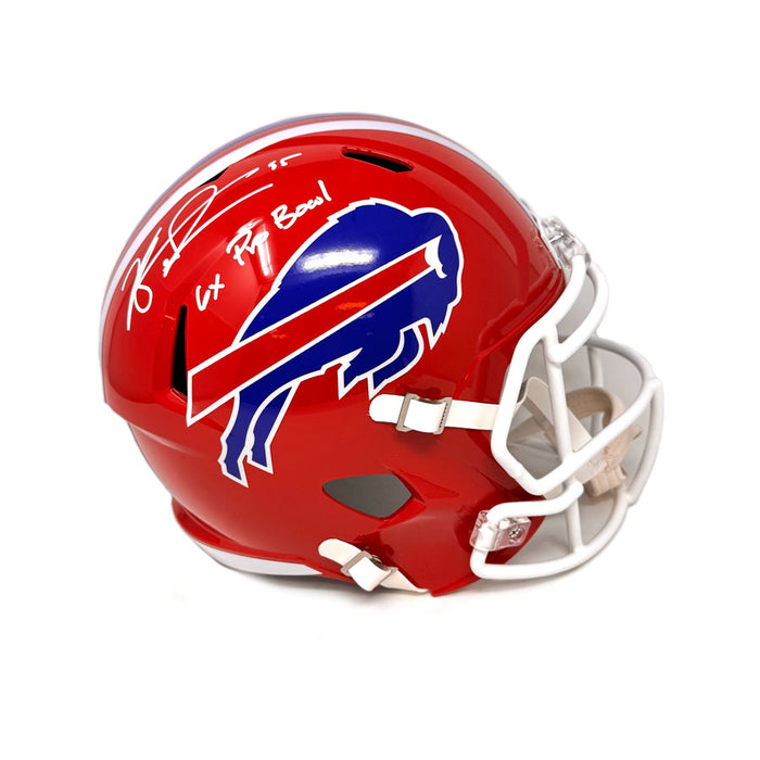 Kyle Williams Signed Buffalo Bills Full Size Red Throwback Speed Replica Helmet with "6x Pro Bowl"