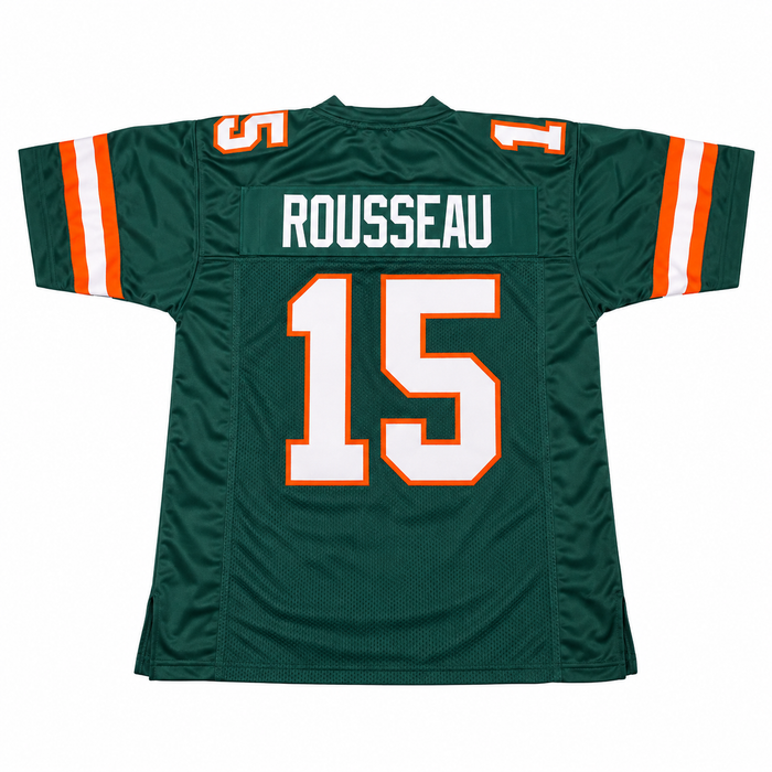 PRE-SALE: Greg Rousseau Signed Pro Style Green College Football Jersey