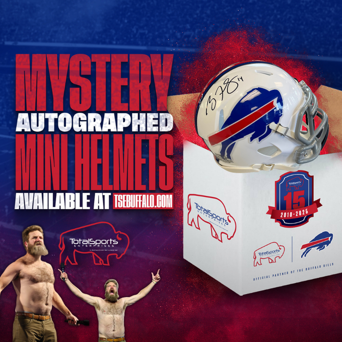TSE Buffalo Autographed Mystery Mini Helmet
