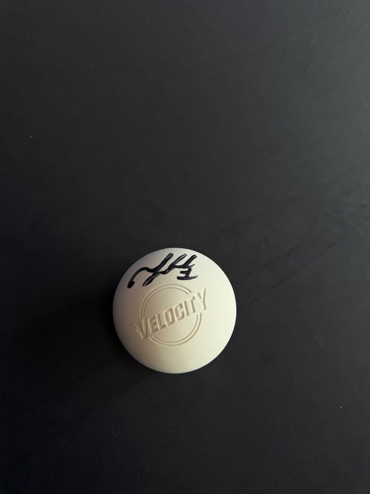Facebook Auction: Tehoka Nanticoke Signed White Lacrosse Ball