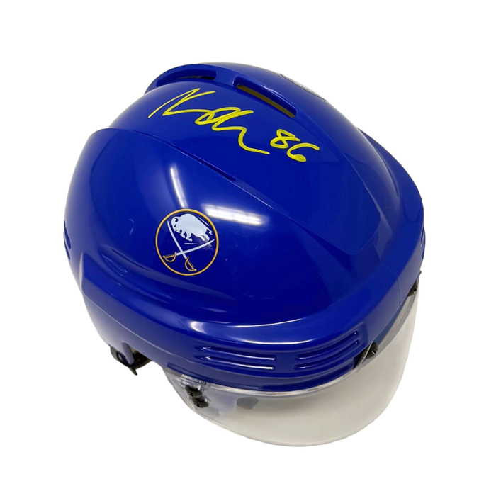 Noah Ostlund Signed Buffalo Sabres Blue Hockey Mini Helmet