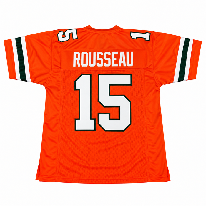 PRE-SALE: Greg Rousseau Signed Pro Style Orange College Football Jersey