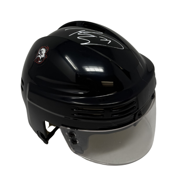 Ryan McLeod Signed Buffalo Sabres Black Hockey Mini Helmet