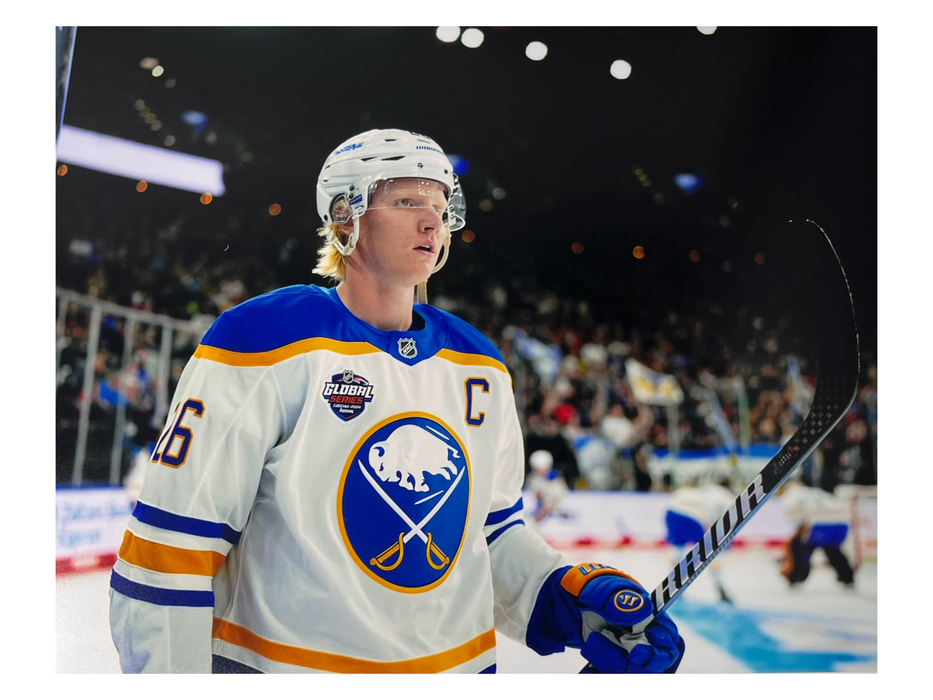 Rasmus Dahlin Unsigned Close Up in White Photo