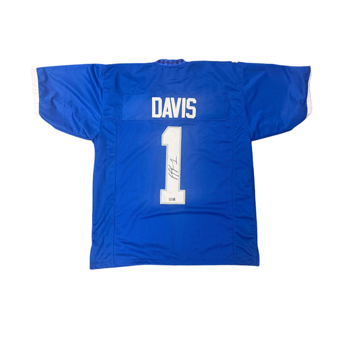 DOORBUSTER: Ray Davis Signed Custom Blue College Football Jersey