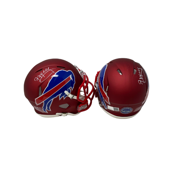 Jim Kelly Signed TSE Exclusive Riddell Inaugural Buffalo Bills Red Speed Mini Helmet
