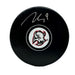 Zach Benson Signed Buffalo Sabres Goathead Autograph Puck Signed Hockey Pucks TSE Buffalo 