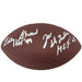 Billy Shaw and Joe Delamielleure Signed Wilson Replica Football with HOF 99 and HOF 03 Signed Footballs TSE Buffalo 