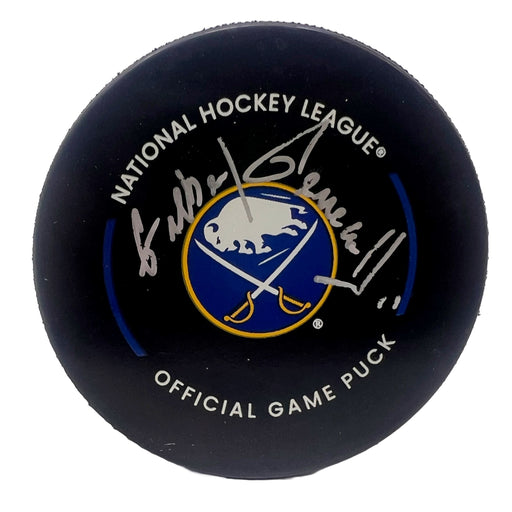 Gilbert Perreault Signed Buffalo Sabres Official Game Model Puck Signed Hockey Puck TSE Buffalo 