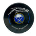 Devon Levi Signed Buffalo Sabres Official Game Model Hockey Puck Signed Hockey Pucks TSE Buffalo 