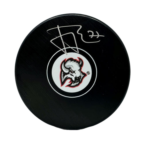 JJ Peterka Signed Buffalo Sabres Goathead Autograph Puck Signed Hockey Puck TSE Buffalo 