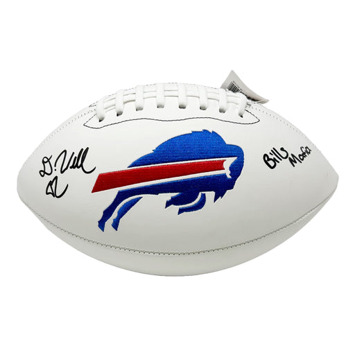 Dorian Williams Signed Buffalo Bills White Logo Football with Bills Mafia Signed Footballs TSE Buffalo 