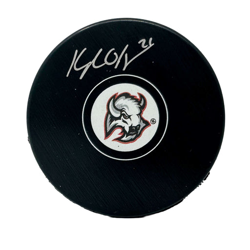 Kyle Okposo Signed Buffalo Sabres Goathead Autograph Puck CLEARANCE TSE Buffalo 