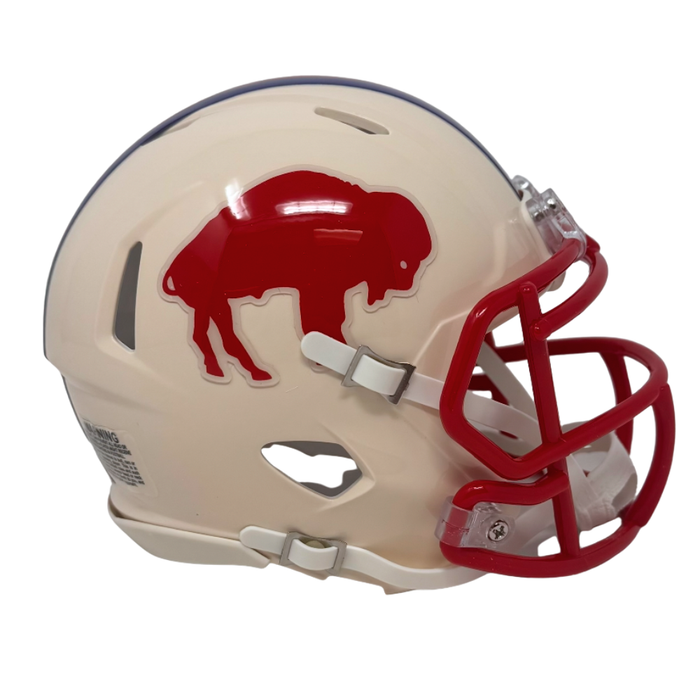 PRE-SALE: Cole Bishop Signed Buffalo Bills Retro Speed Mini Helmet