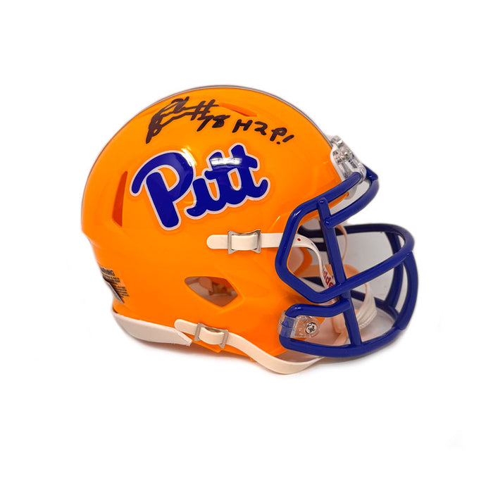 Ruben Brown Signed Pitt Panthers Speed Mini Helmet with H2P