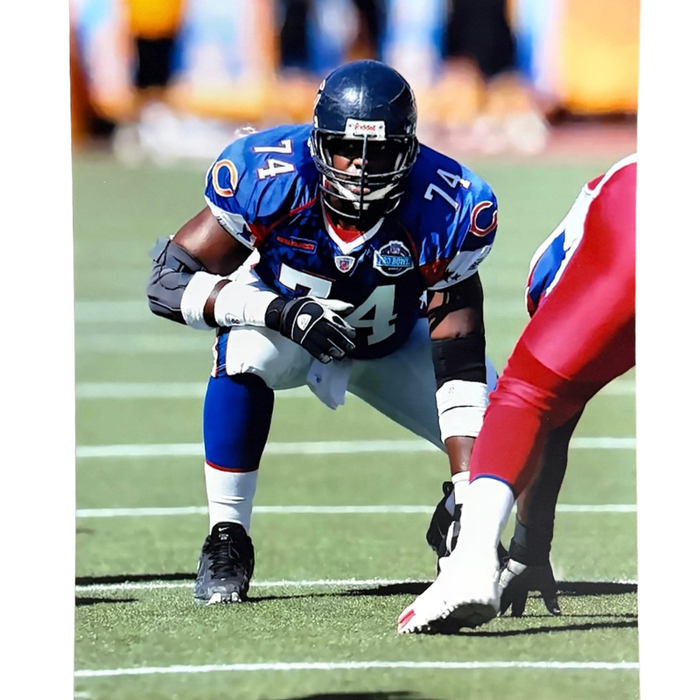Ruben Brown Unsigned Ready at Pro Bowl 8x10 Photo
