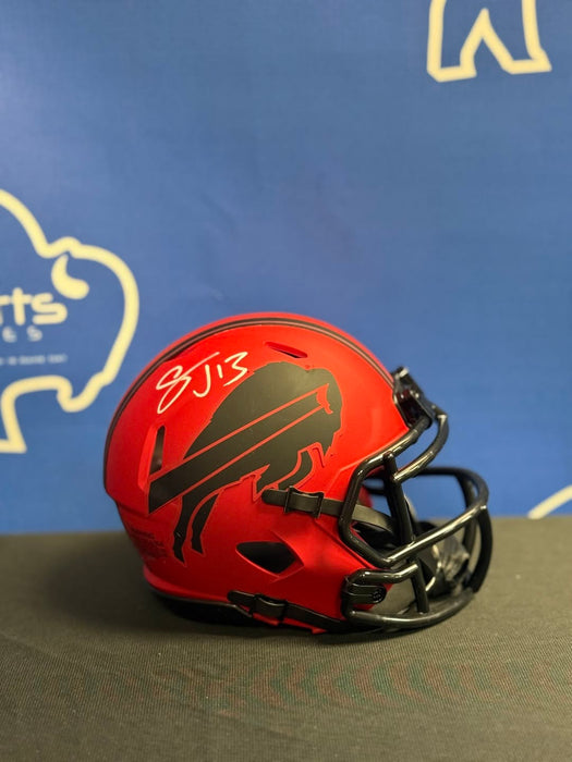 Facebook Auction: Stevie Johnson Signed Buffalo Bills RAVE Speed Mini Helmet