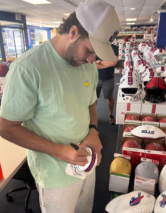 Josh Allen Signed Buffalo Bills 2021 Speed Mini Helmet