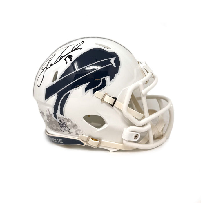 Shane Conlan Signed Buffalo Bills 2024 Salute to Service Speed Mini Helmet