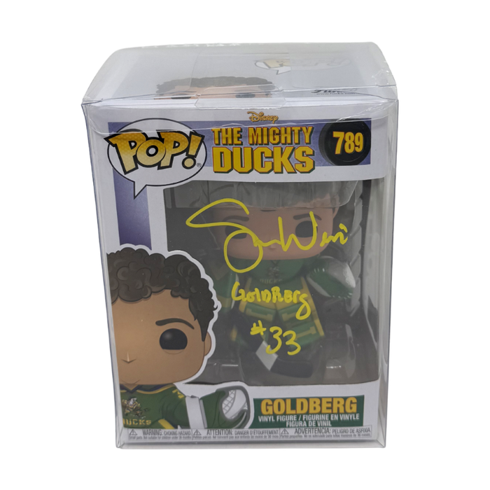 Shaun Weiss Signed The Mighty Ducks Goldberg Funko Pop #789 Inscribed "Goldberg"