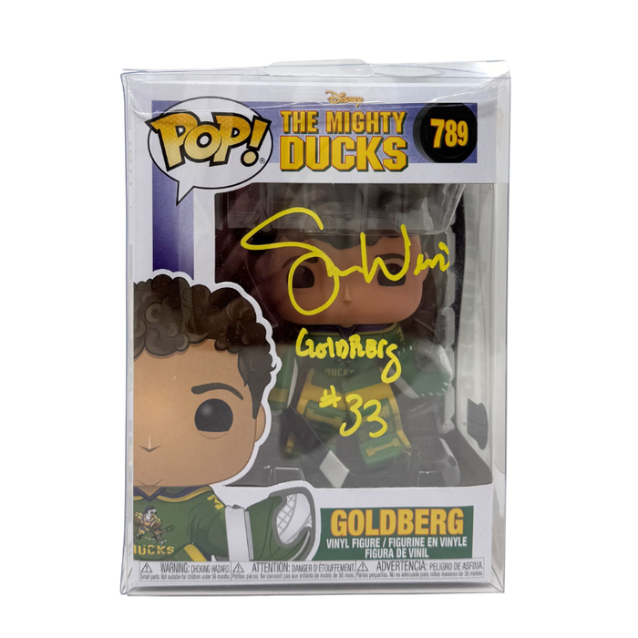 Shaun Weiss Signed The Mighty Ducks Goldberg Funko Pop #789 Inscribed "Goldberg"